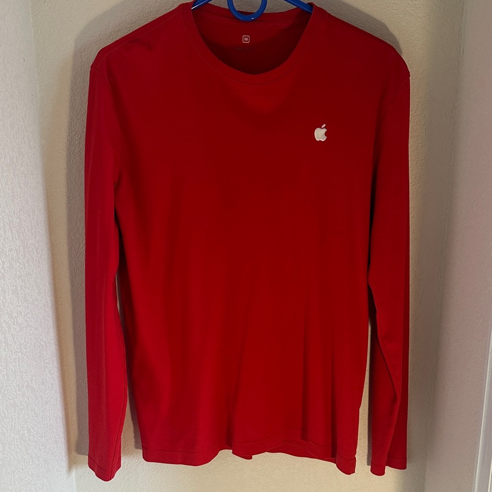 Apple Bright Red Crew Neck Shirt